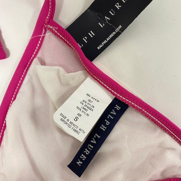 Ralph Lauren Fuscia Bikini Top - Picture 9 of 11